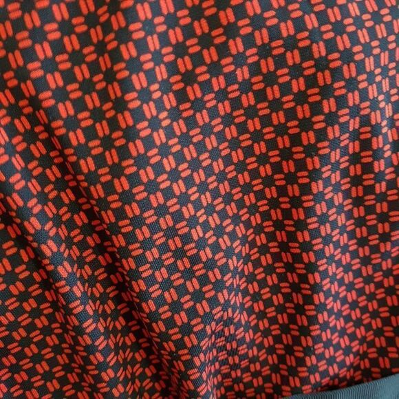 Tommy Hilfiger Red and Navy Dress with Belt Medium - Picture 4 of 16